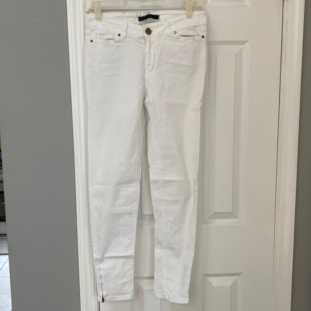 Zara basic women’s skinny jeans in white size 6